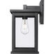 Bowton II 1 Light 15.38 inch Powder Coated Black Outdoor Wall Sconce